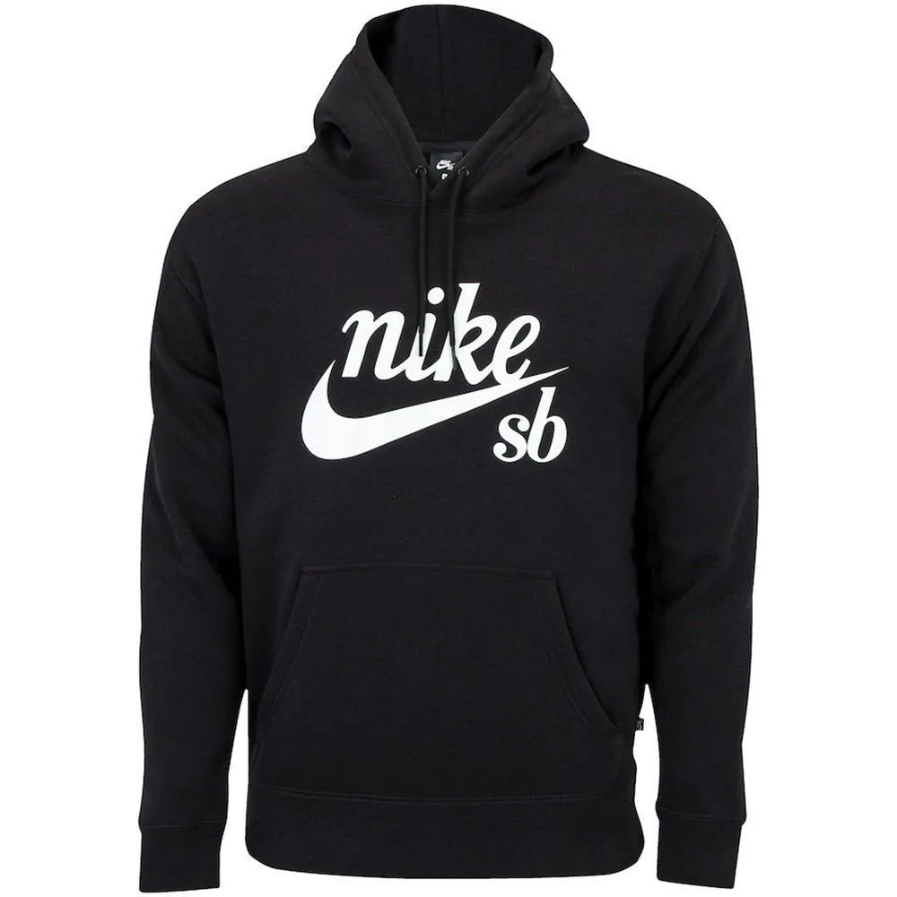 Nike Sweatshirts Men's Black Hooded Moderate Straight Fit