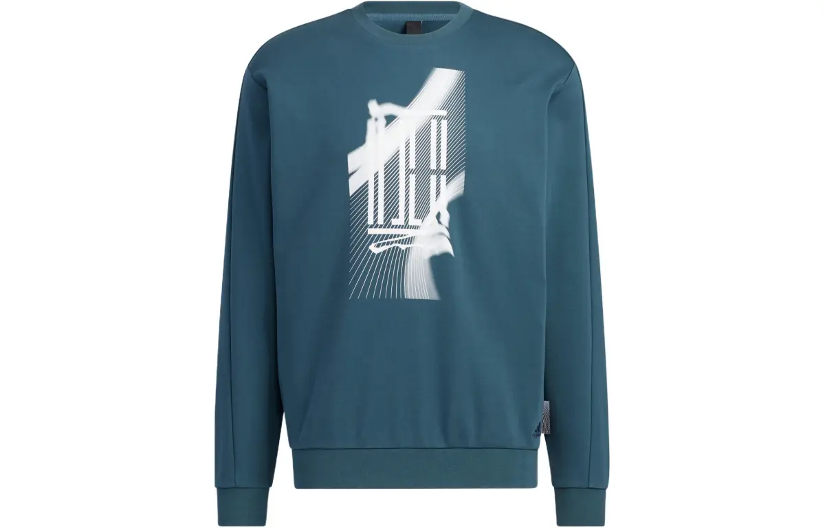 Adidas Wuji Series Sweatshirts Men's Midnight Gray Crew Neck Moderate Regular
