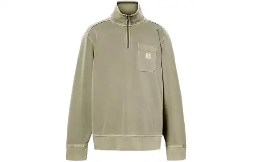 Timberland Garment Dye Quarter Zip Sweatshirt Men's Kassel Earth Tone
