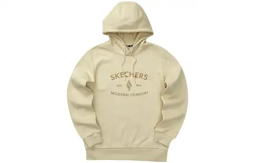 Skechers Sweatshirts Unisex Caramel Pudding Yellow/00XE Hooded Moderate Regular