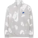 Nike Sweatshirts Men's Gray Mist Half Open Collar Moderate Regular