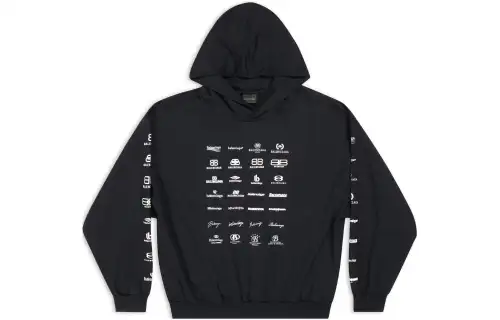 【Previous Season】Archives Logos-print hoodie
