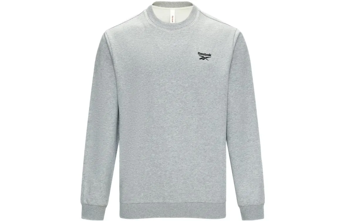Reebok Sweatshirts Unisex Medium Heather Gray Crew Neck Moderate Regular