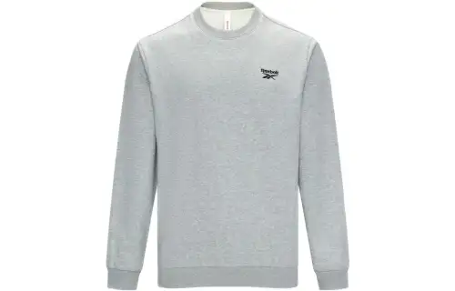 Reebok Sweatshirts Unisex Medium Heather Gray Crew Neck Moderate Regular