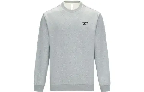 Reebok Sweatshirts Unisex Medium Heather Gray Crew Neck Moderate Regular