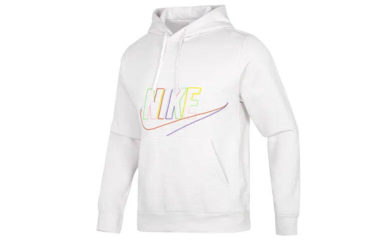 Nike Sweatshirts Men's White Hooded Moderate Regular