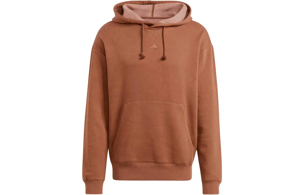 Adidas Sweatshirts Men's Brown Hooded Moderate Regular