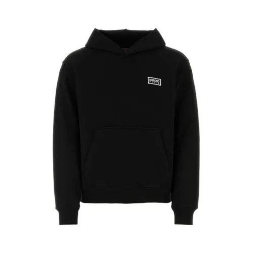 KENZO Logo Embroidered Drawstring Hoodie