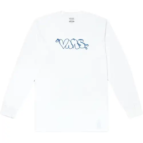 Vans T Shirts Men's White Crew Neck Moderate Straight Fit