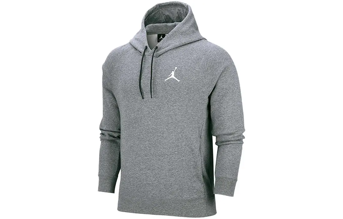 Jordan Sweatshirts Men's Gray Hooded Moderate Regular