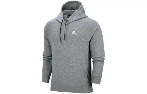 Jordan Sweatshirts Men's Gray Hooded Moderate Regular