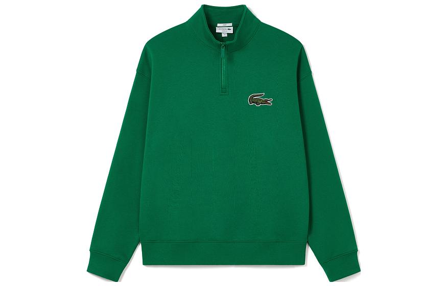 Свитшот LACOSTE SH0069-CNQ (темно-зеленый)