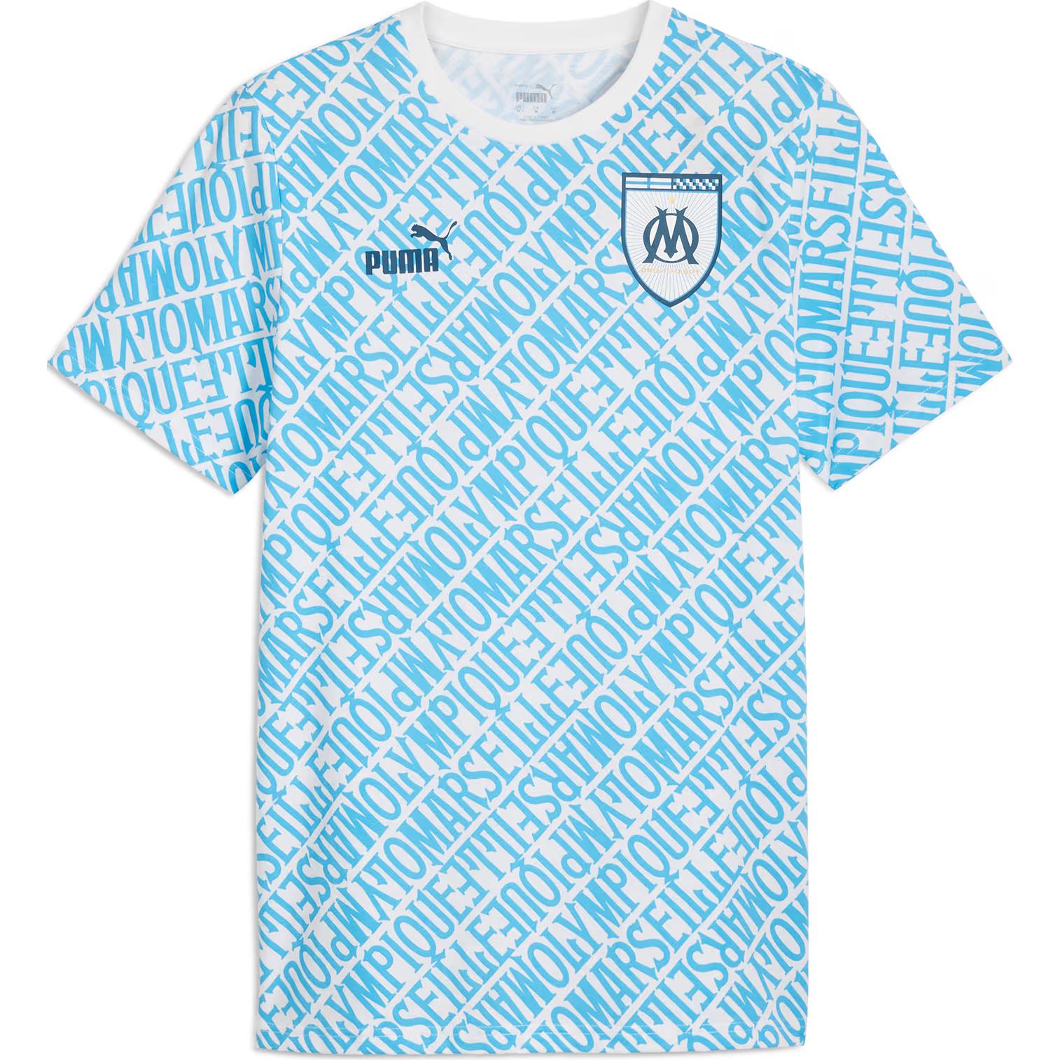 PUMA Olympique De MarseilleFTBLCULTURE SS24 T Shirt Men's Blue