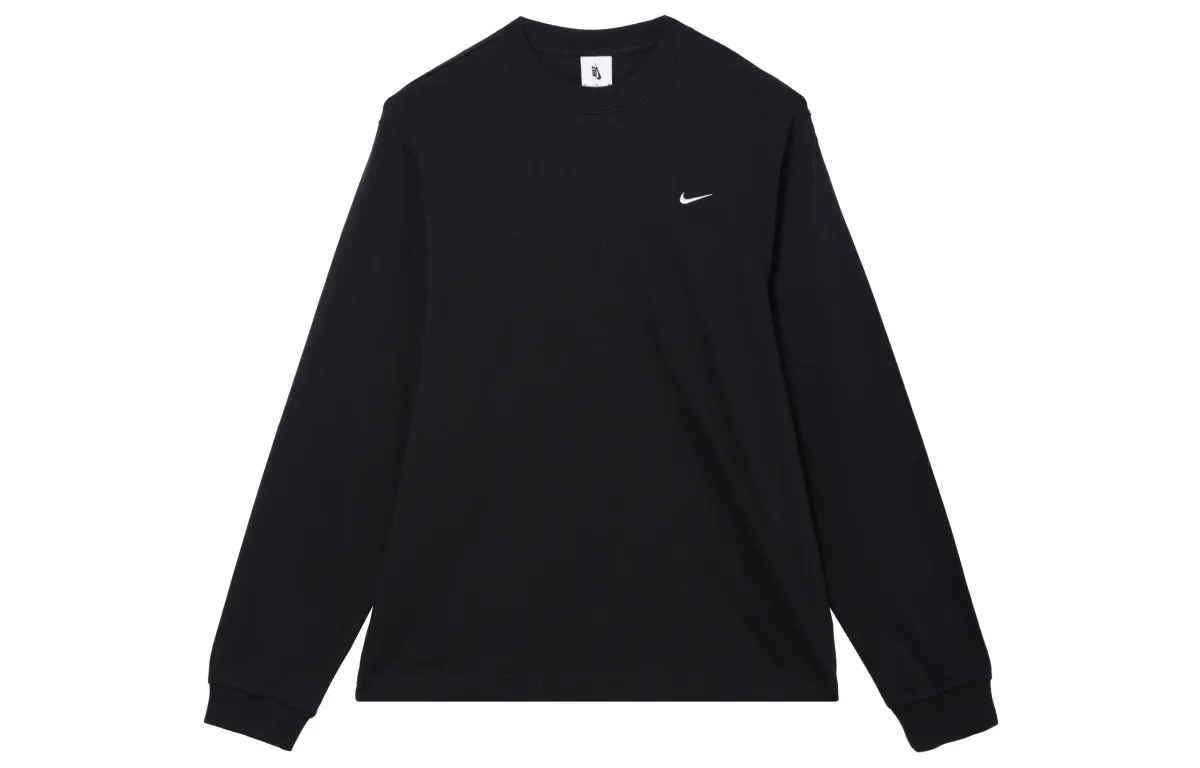 Nike Sweatshirts Men's Black Crew Neck Moderate