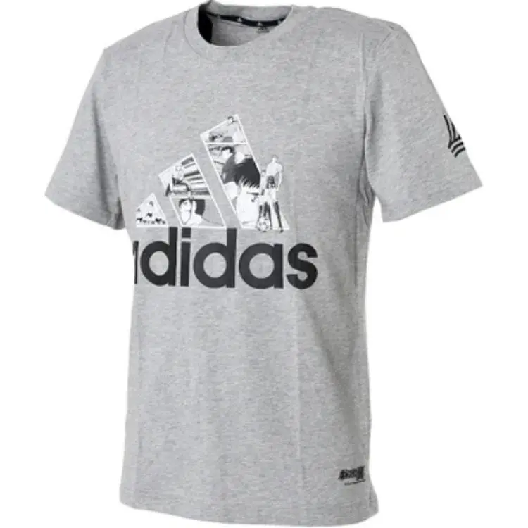 Adidas T Shirt Men's Medium Gray Heather Flower