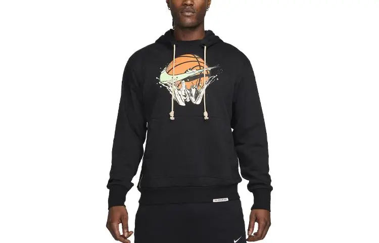 Nike Sweatshirts Men's Black Hooded Moderate Regular
