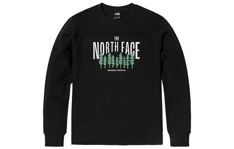 THE NORTH FACE Sweatshirts Men's Black Crew Neck Moderate Straight Fit