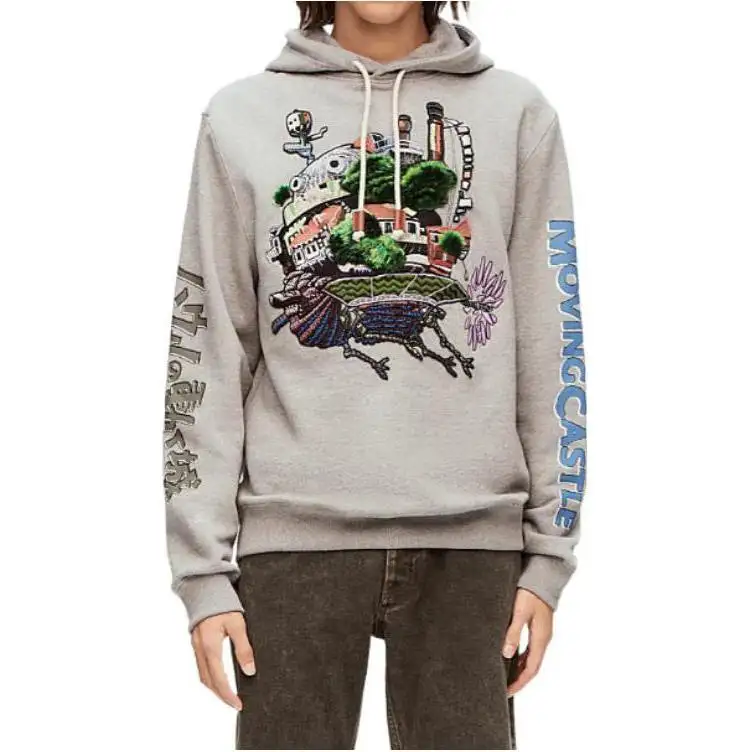 LOEWE X Howl's Moving Castle SS23 Sweatshirt Unisex Gray