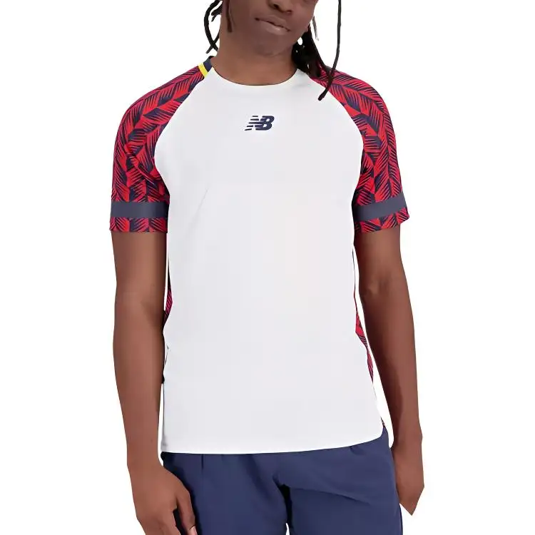 New Balance T Shirt Men's Red White