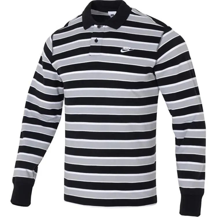Nike T-Shirts Men's Black Polo Collar Moderate