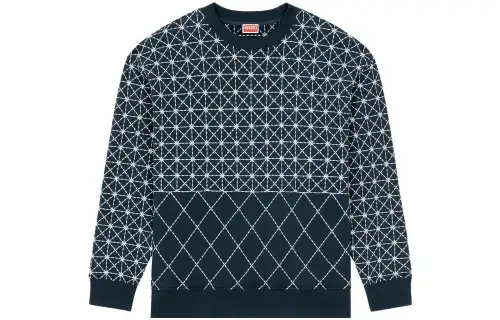 KENZO Sashiko Stitch Crewneck Long Sleeved Sweatshirt