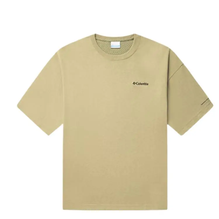 Columbia T-Shirts Men's Khaki Crew Neck Moderate