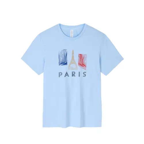 Anta T Shirt Unisex Aqua Sky Blue
