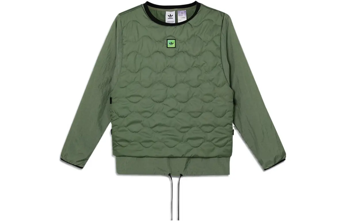 Adidas Originals Sweatshirts Men's Green Crew Neck Moderate Regular
