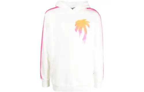 PALM ANGELS Sprayed Palm Printed Hoodie