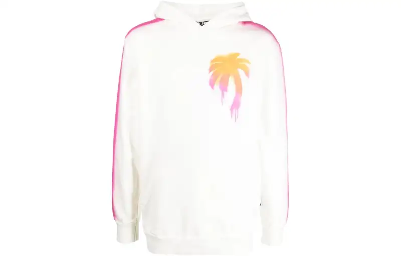 PALM ANGELS Sprayed Palm Printed Hoodie