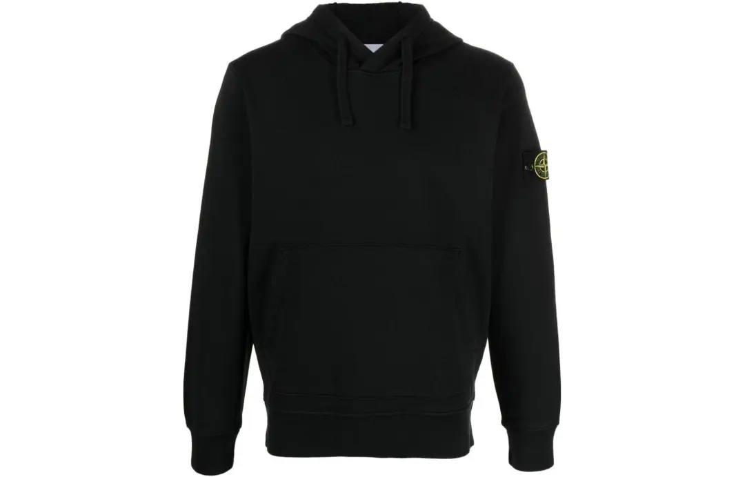 STONE ISLAND Logo Patch Drawstring Hoodie