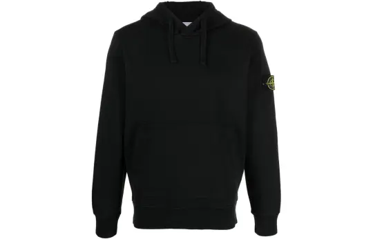 STONE ISLAND Logo Patch Drawstring Hoodie