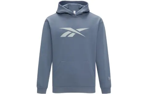 Reebok Sweatshirts Unisex Blue Hooded Moderate Regular
