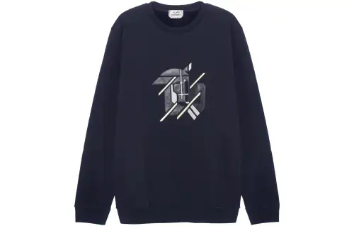 HERMES SS23 Sweatshirt Men's Marine Blue