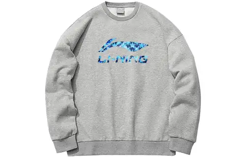 Li Ning Sweatshirts Men's Gray Crew Neck Moderate Other