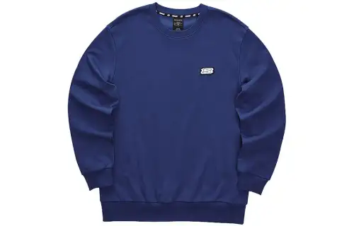 Skechers Sweatshirts Men's Marine Blue/00DU Crew Neck Moderate Regular