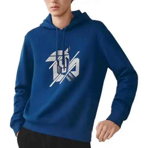 HERMES Sweatshirts Men's Indigo Hooded Moderate Regular