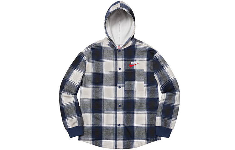 Supreme Nike Plaid Hooded Sweatshirt