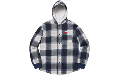 Supreme Nike Plaid Hooded Sweatshirt