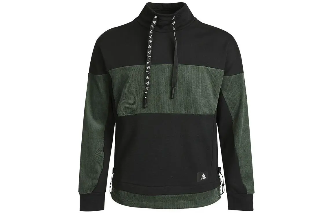 Adidas Sweatshirts Men's Black Turtleneck Moderate Straight Fit