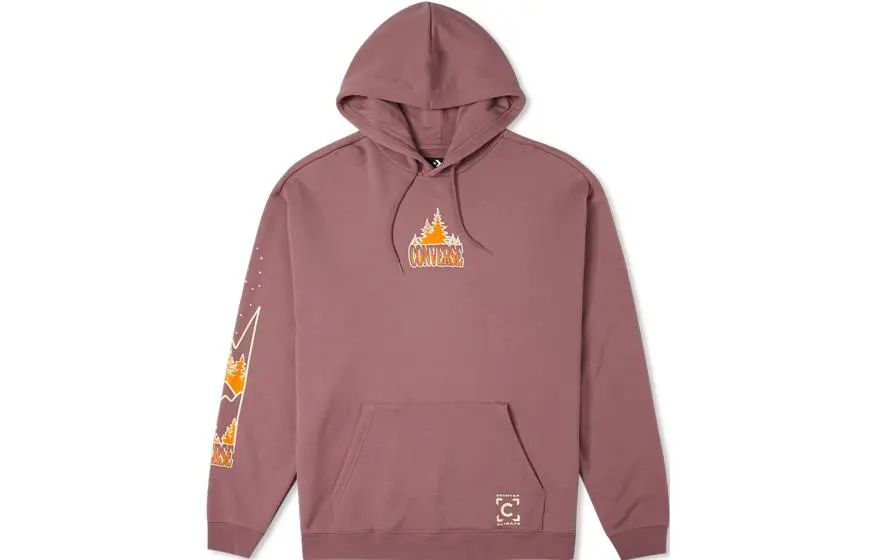 Converse Sweatshirts Men's Rouge Hooded Moderate Straight Fit