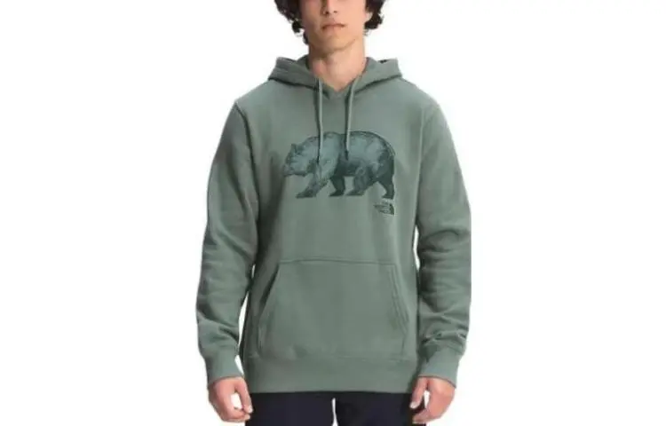 THE NORTH FACE Sweatshirts Men's Green Hooded Moderate Regular
