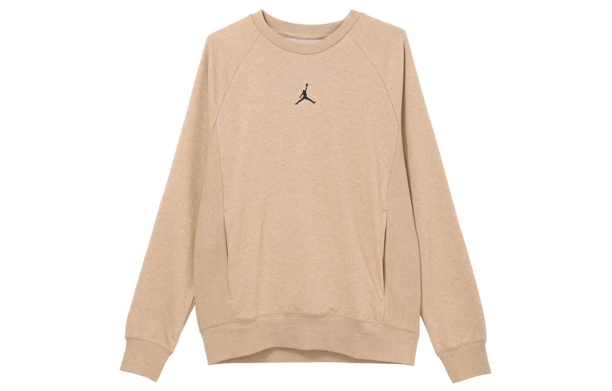 Jordan Sweatshirts Men's Khaki Crew Neck Moderate Regular