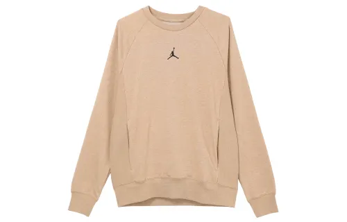 Jordan Sweatshirts Men's Khaki Crew Neck Moderate Regular