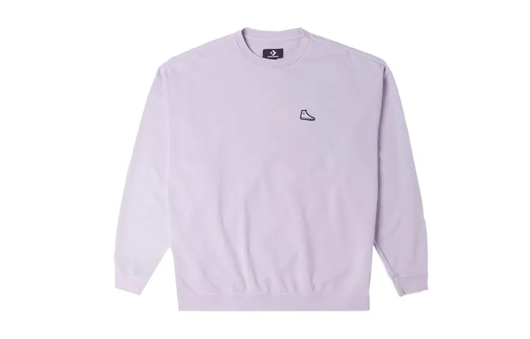 Converse Sweatshirts Unisex Purple Crew Neck Moderate Regular