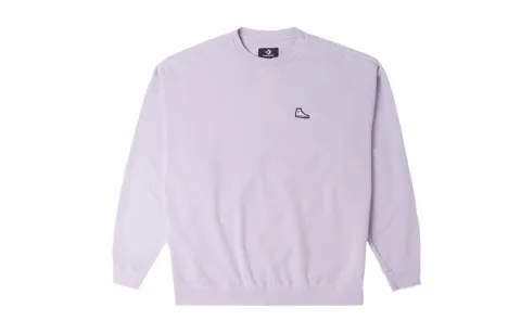 Converse Sweatshirts Unisex Purple Crew Neck Moderate Regular
