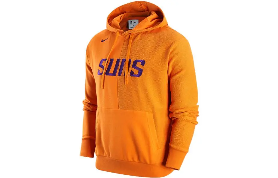 Nike Sweatshirts Men's Orange Hooded Moderate Regular