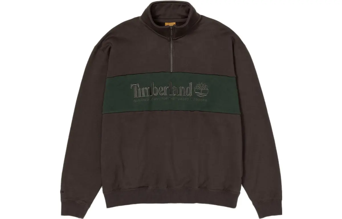 Timberland FW23+81 3 Sweatshirts Unisex Dark Brown Crew Neck Moderate Regular