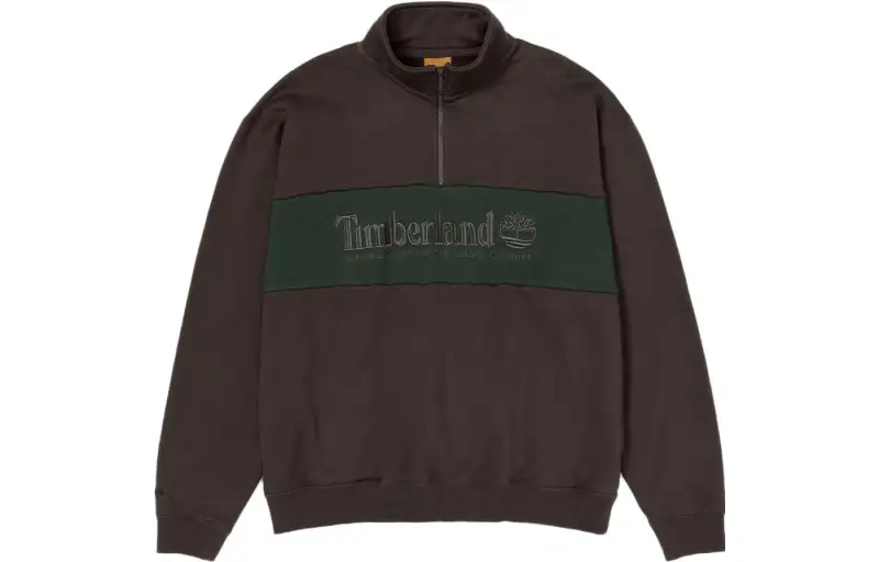 Timberland FW23+81 3 Sweatshirts Unisex Dark Brown Crew Neck Moderate Regular
