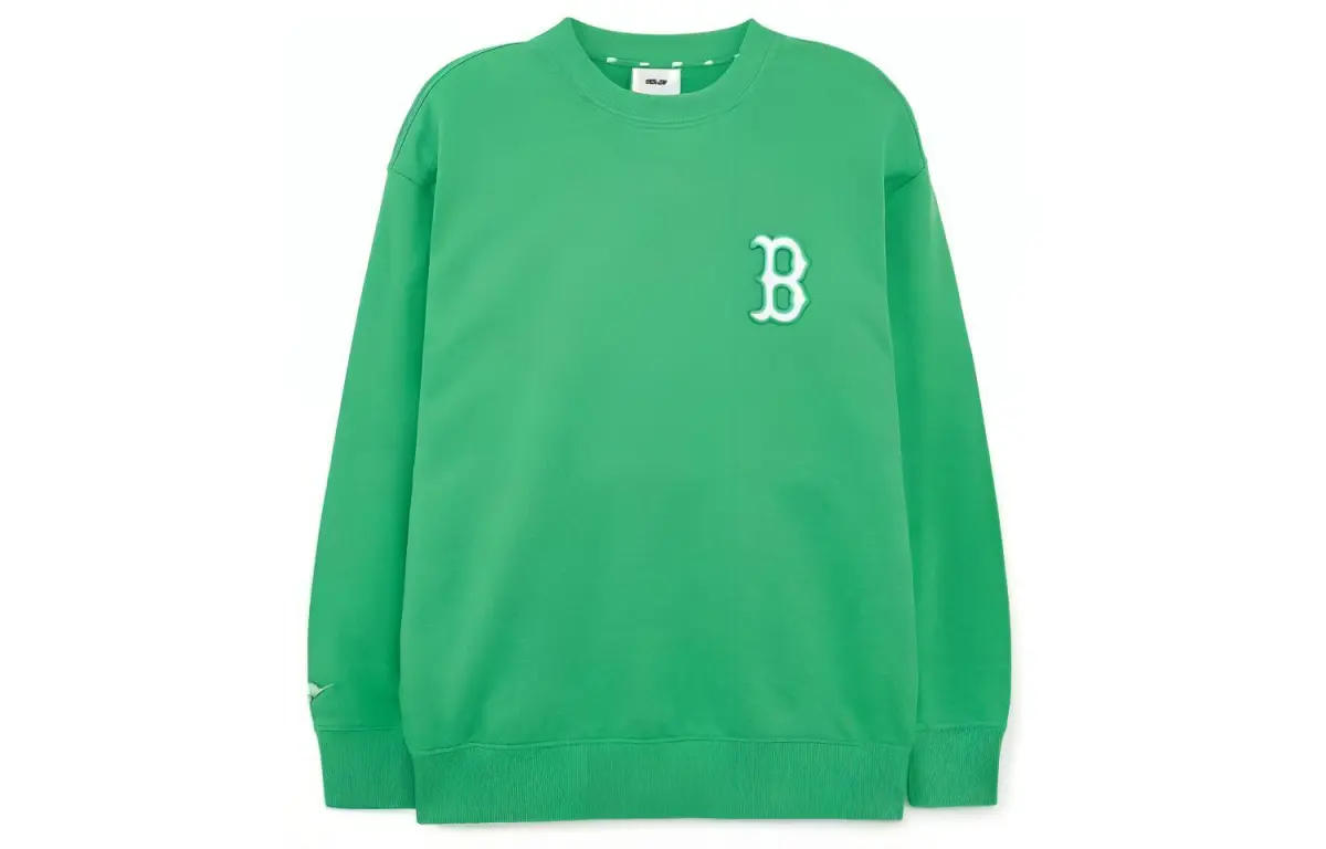 MLB Sweatshirts Men's Green Crew Neck Moderate Regular